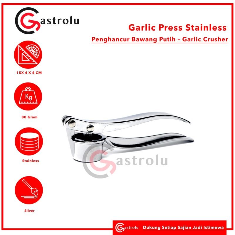 Garlic Crusher Stainless – Alat Penghancur Bawang Anti karat