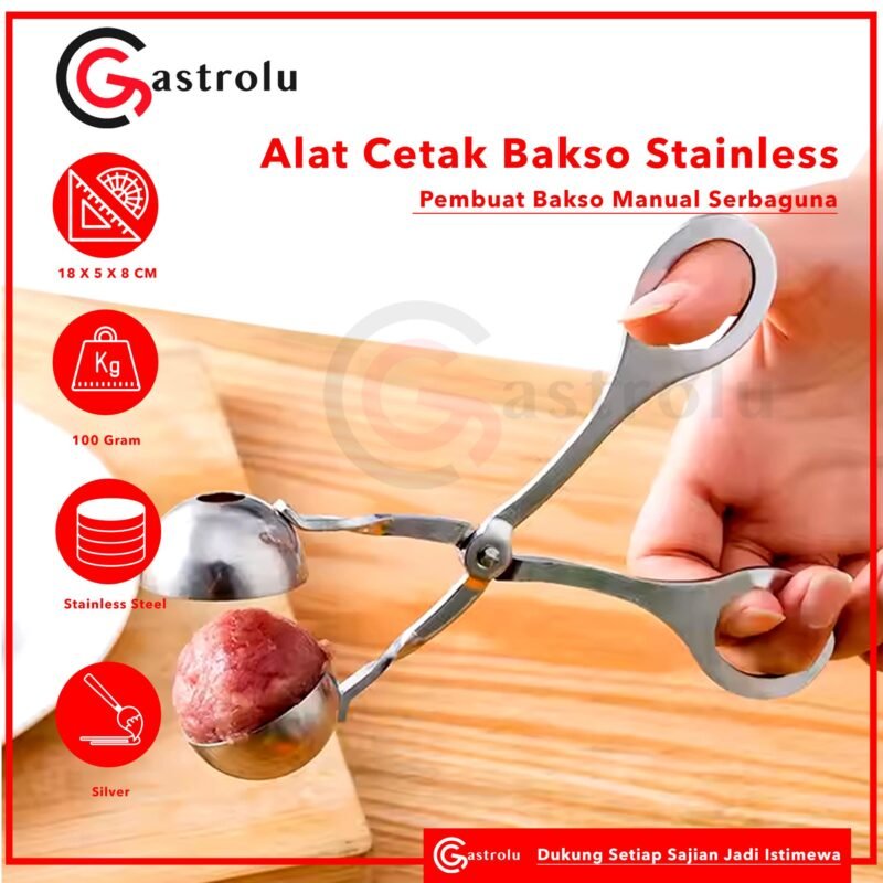 Alat Cetak Bakso Stainless – Pembuat Bakso Manual Serbaguna