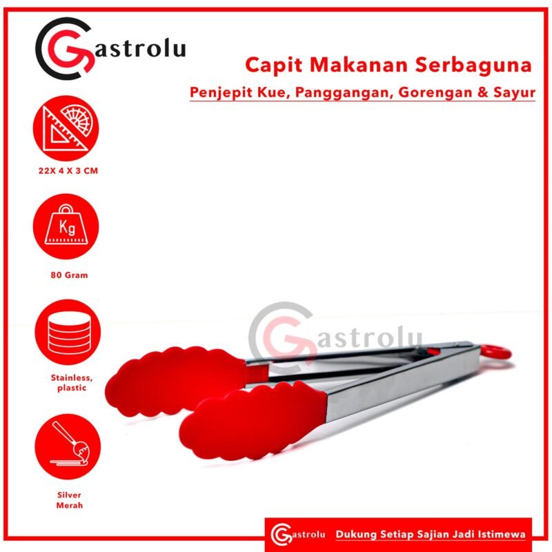 Capit Makanan Serbaguna – Penjepit Kue, Panggangan, Gorengan & Sayur