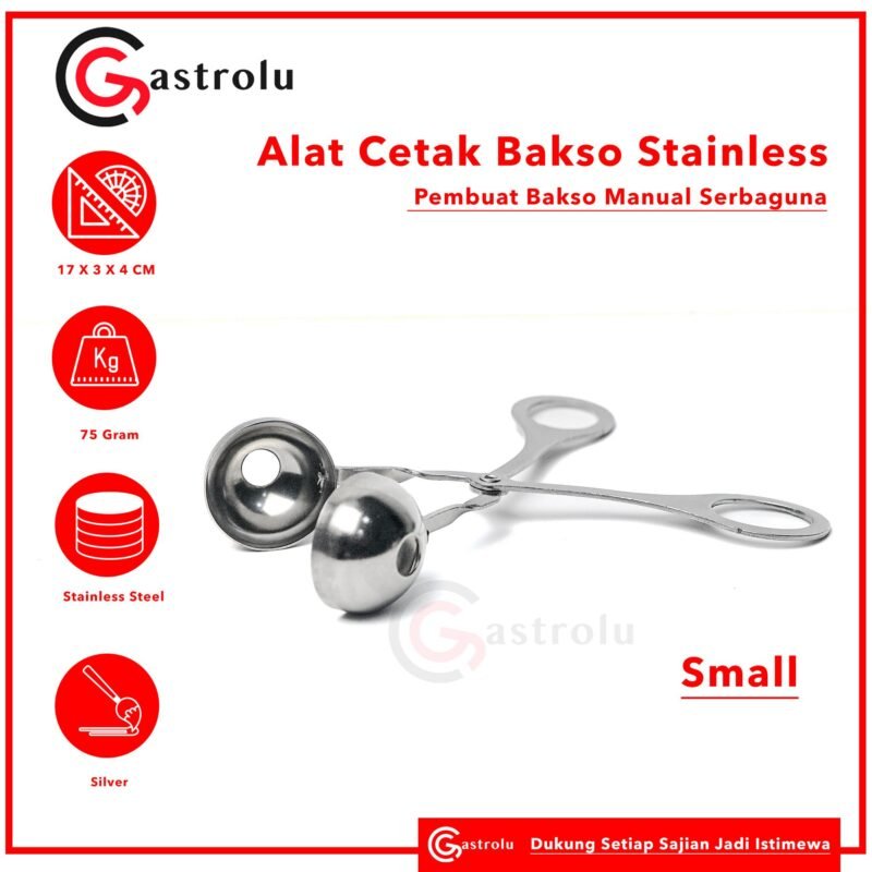Alat Cetak Bakso Stainless – Pembuat Bakso Manual Serbaguna Small