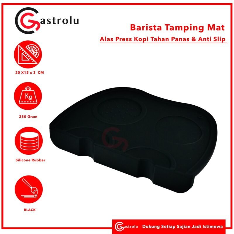 Barista Tamping Mat – Alas Tamper Kopi Tahan Panas & Anti Slip untuk Tamper Kopi