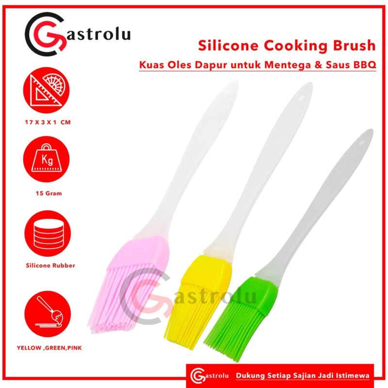 silicone Cooking Brush – Kuas Oles Dapur untuk Mentega & Saus BBQ