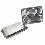 Lunch Plate Food Grade Lunch Plate - Stainless Steel Compartment SUS 304