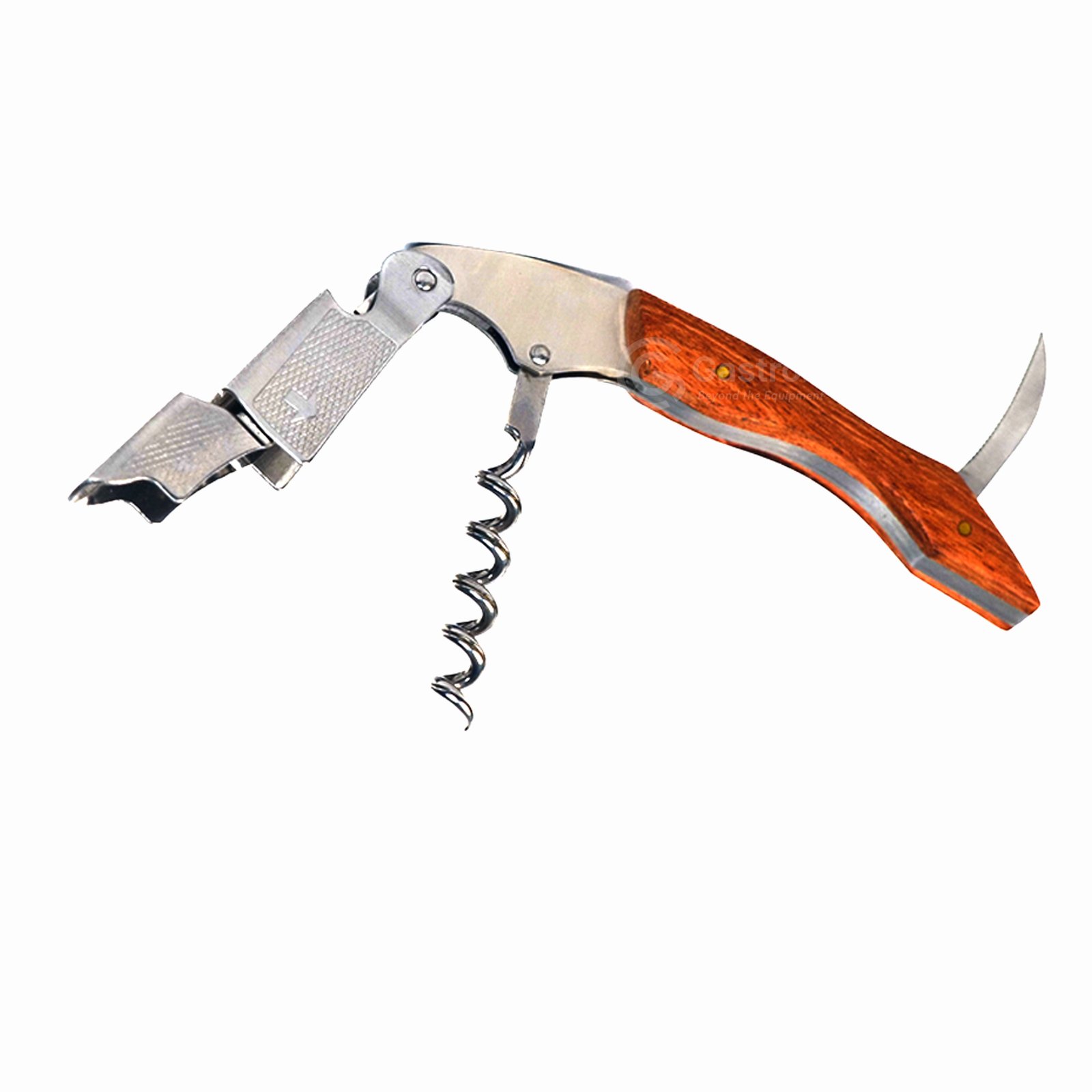 2 Corkscrew Wine Opener Stainless - Gambar 1