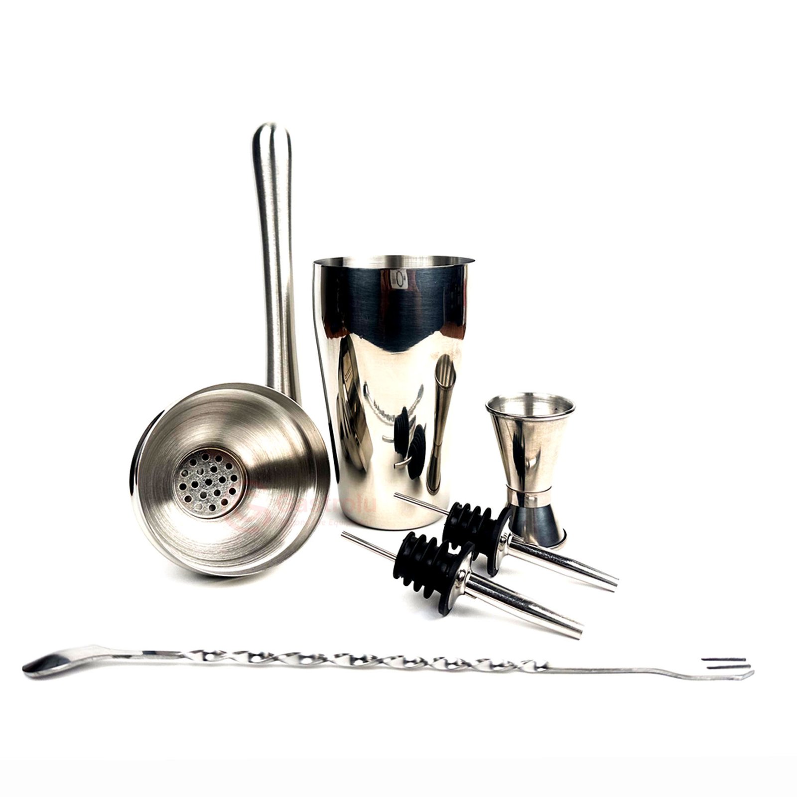 2 Bar Tools Set 6 in 1 Stainless - Gambar 1