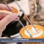 Latte Art Pen 2 Sisi Stainless – Alat Hias Kopi Barista - Gambar 4