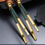 Food Tongs Scandinavian Stainless Steel - Gambar 3
