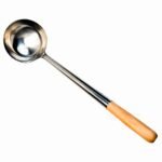 Ladle Wok / Spatula Wok Stainless Steel Gagang Kayu - Gambar 2