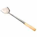 Ladle Wok / Spatula Wok Stainless Steel Gagang Kayu - Gambar 3