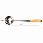 Ladle Wok / Spatula Wok Stainless Steel Gagang Kayu - Gambar 4