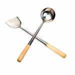 Ladle Wok / Spatula Wok Stainless Steel Gagang Kayu