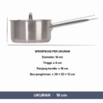 MorganWare Saucepan Stainless Steel SUS 304 3-Ply Base  Professional Cookware Series - Gambar 4
