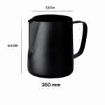 Milk Pitcher Hitam Barista  350ml - 600ml Latte Art Pitcher - Gambar 2