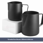 Milk Pitcher Hitam Barista  350ml - 600ml Latte Art Pitcher - Gambar 5