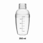 Cocktail Shaker Plastik Transparan - Gambar 3