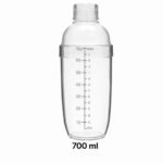 Cocktail Shaker Plastik Transparan - Gambar 4