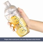 Cocktail Shaker Plastik Transparan - Gambar 6