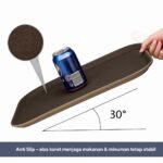 Nampan Saji Makanan Plastik Anti Slip | Tray Bulat & Kotak - Gambar 3