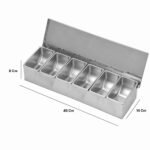 Kotak Bumbu  garnis Stainless Steel 6 in 1 - Gambar 3