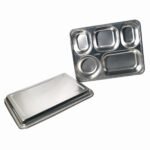 Lunch Plate Food Grade Lunch Plate - Stainless Steel Compartment SUS 304 - Gambar 2