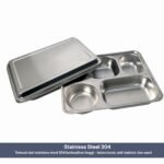 Lunch Plate Food Grade Lunch Plate - Stainless Steel Compartment SUS 304 - Gambar 4