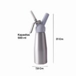 Whipped Cream Dispenser 500ml  |  Gas N2O - Gambar 3