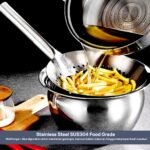 Stainless Oil Strainer Bowl – Baskom & Saringan Minyak SUS304 Food Grade (1 Set) - Gambar 4