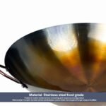 Wajan Stainless Steel Seasoning  Gagang Kayu – Wok Besar Anti Lengket Ala Chinese Food - Gambar 4