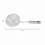 Stainless Skimmer Ladle – Oil Strainer for Frying - Gambar 3