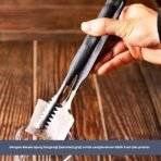 Professional Ice Tong – Serrated Grip Stainless Steel  20cm - Gambar 4