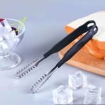 Professional Ice Tong – Serrated Grip Stainless Steel  20cm - Gambar 5