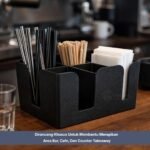 Bar Caddy – Multifunction Organizer untuk Paper Cup, Sedotan & Tisu - Gambar 4