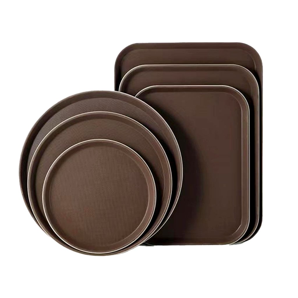 mammmpan copy Nampan Saji Makanan Plastik Anti Slip | Tray Bulat & Kotak - Gambar 1