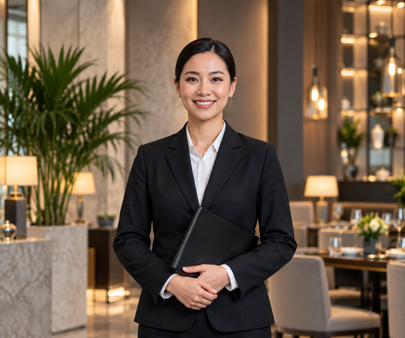 Professional hotel buffet and hospitality service environment